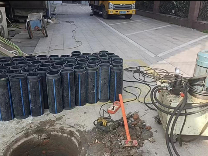 大祥PE置换管厂家 DN315置换管 非开挖管短管置换